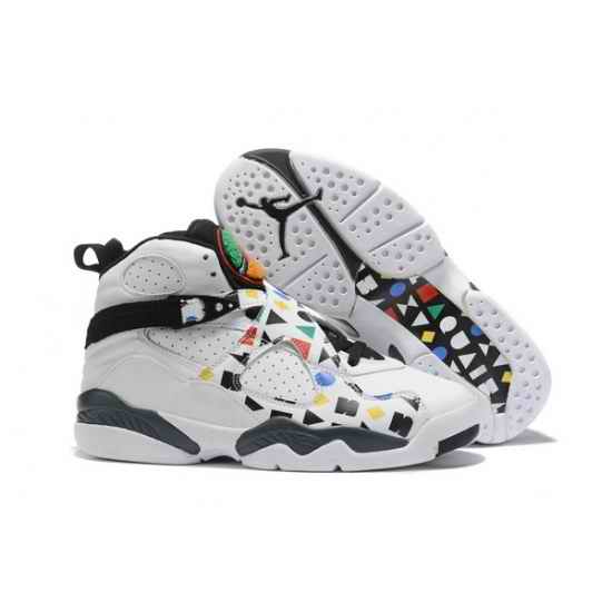 Air Jordan 8 Retro New White Grey Colorful 2019 Men Shoes